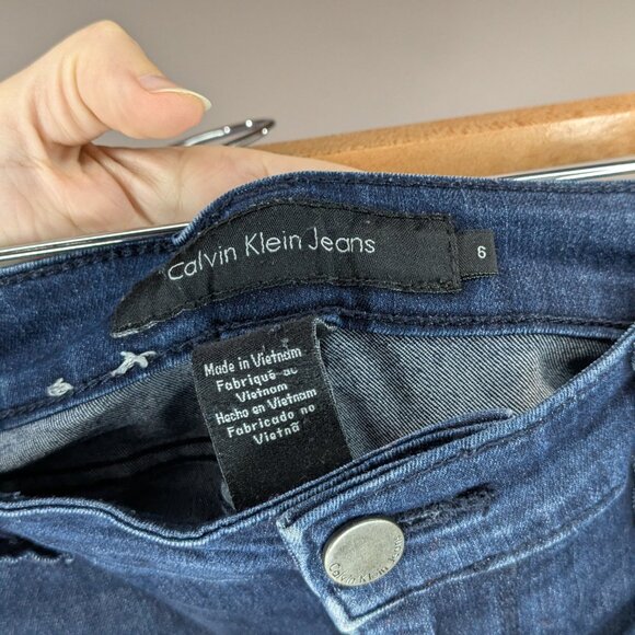 Calvin Klein Skinny Jeans Jeggings Blue Size 6 - Picture 4 of 4